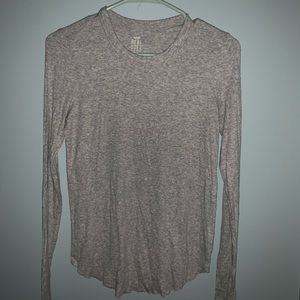XS plain gray long sleeve